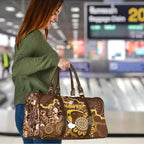 Hawks Football Travel Bag Aboriginal Dot Art Pattern