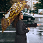 Hawks Football Umbrella Aboriginal Dot Art Pattern
