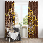Hawks Football Window Curtain Aboriginal Dot Art Pattern