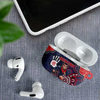 Demons Football AirPods Case Aboriginal Dot Art Pattern