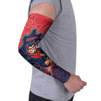 Custom Demons Football Arm Sleeves Aboriginal Dot Art Pattern