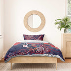 Demons Football Bedding Set Aboriginal Dot Art Pattern