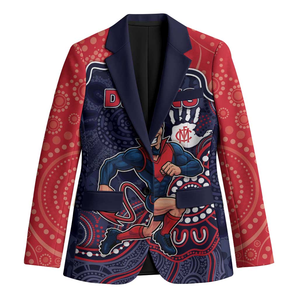 Custom Demons Football Blazer Aboriginal Dot Art Pattern
