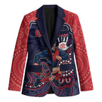 Custom Demons Football Blazer Aboriginal Dot Art Pattern
