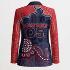 Custom Demons Football Blazer Aboriginal Dot Art Pattern