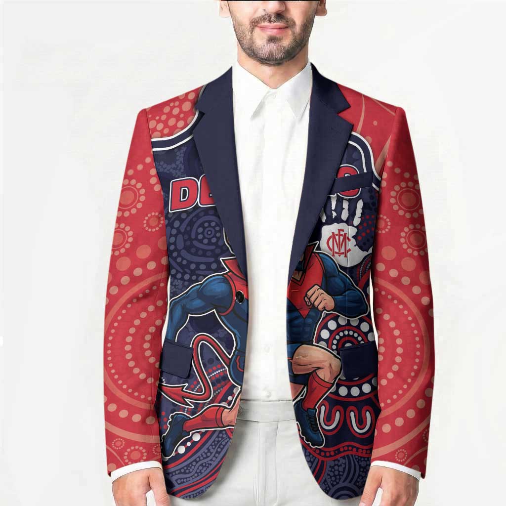 Custom Demons Football Blazer Aboriginal Dot Art Pattern