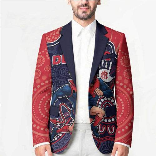 Custom Demons Football Blazer Aboriginal Dot Art Pattern