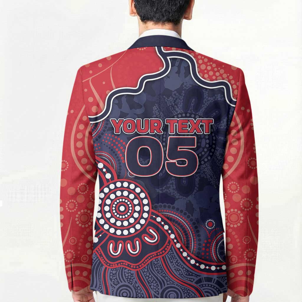 Custom Demons Football Blazer Aboriginal Dot Art Pattern