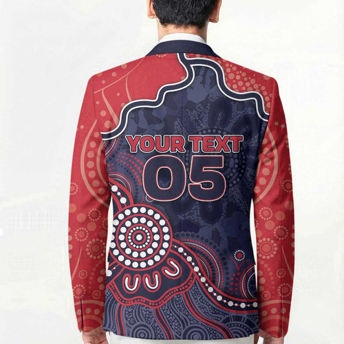 Custom Demons Football Blazer Aboriginal Dot Art Pattern