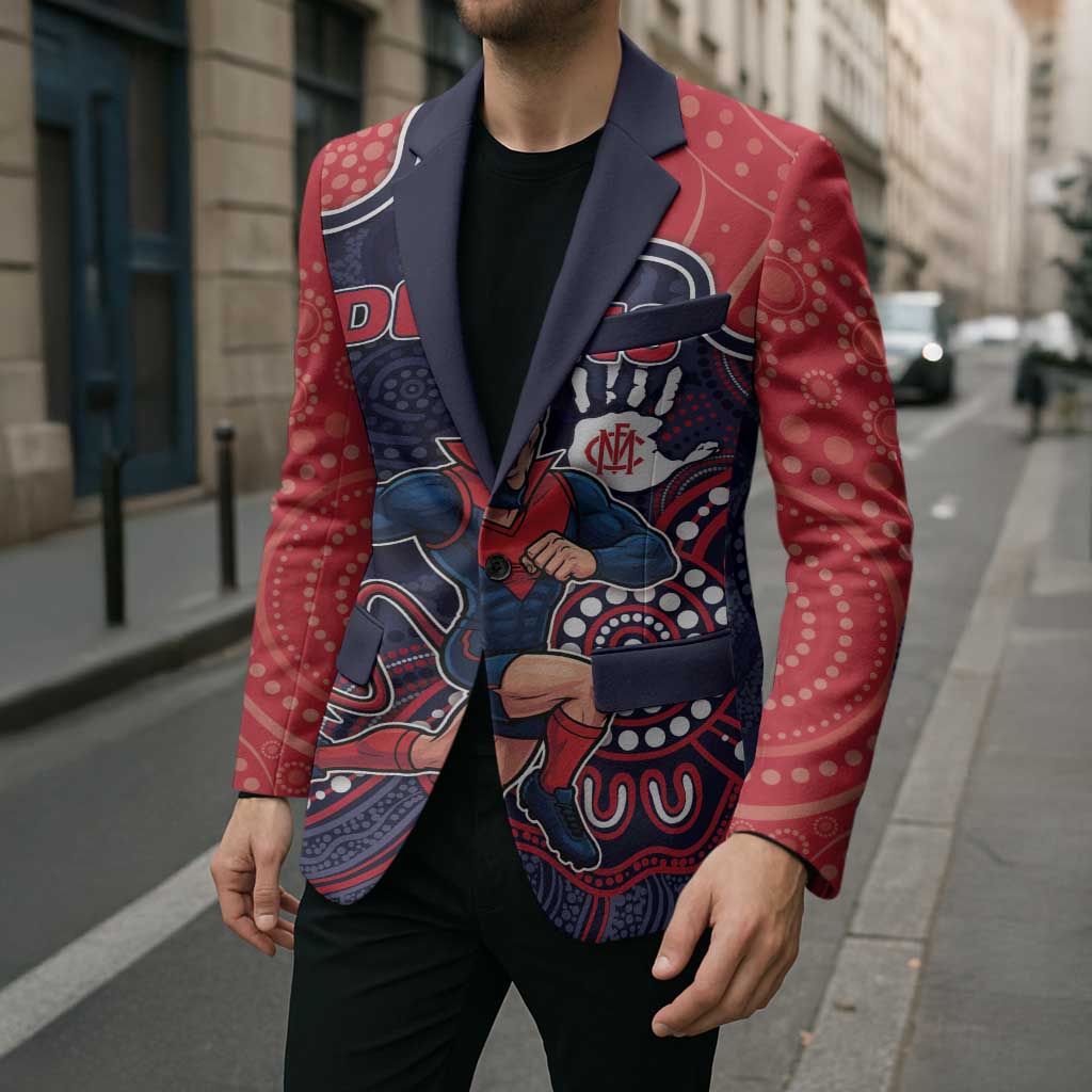 Custom Demons Football Blazer Aboriginal Dot Art Pattern