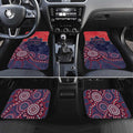 Custom Demons Football Car Mats Aboriginal Dot Art Pattern