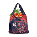 Demons Football Grocery Bag Aboriginal Dot Art Pattern