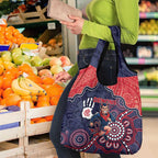 Demons Football Grocery Bag Aboriginal Dot Art Pattern