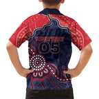 Custom Demons Football Hawaiian Shirt Aboriginal Dot Art Pattern