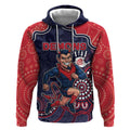 Custom Demons Football Hoodie Aboriginal Dot Art Pattern