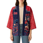 Custom Demons Football Kimono Aboriginal Dot Art Pattern