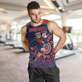 Custom Demons Football Men Tank Top Aboriginal Dot Art Pattern
