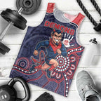 Custom Demons Football Men Tank Top Aboriginal Dot Art Pattern