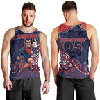 Custom Demons Football Men Tank Top Aboriginal Dot Art Pattern