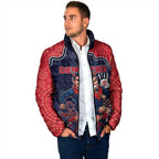 Custom Demons Football Padded Jacket Aboriginal Dot Art Pattern