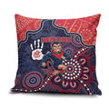 Demons Football Pillow Cover Aboriginal Dot Art Pattern