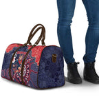 Demons Football Travel Bag Aboriginal Dot Art Pattern