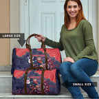 Demons Football Travel Bag Aboriginal Dot Art Pattern