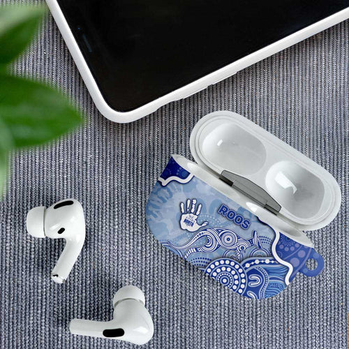 Roos Football AirPods Case Aboriginal Dot Art Pattern