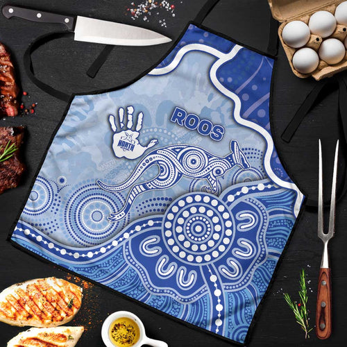 Roos Football Apron Aboriginal Dot Art Pattern