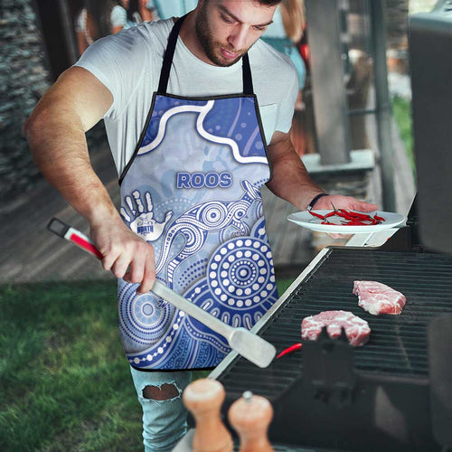 Roos Football Apron Aboriginal Dot Art Pattern