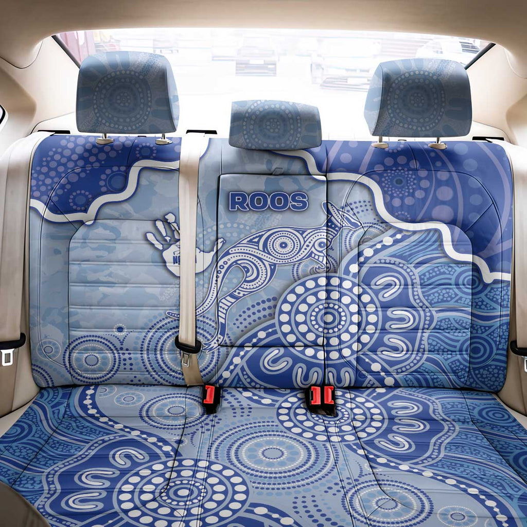 Roos Football Back Car Seat Cover Aboriginal Dot Art Pattern
