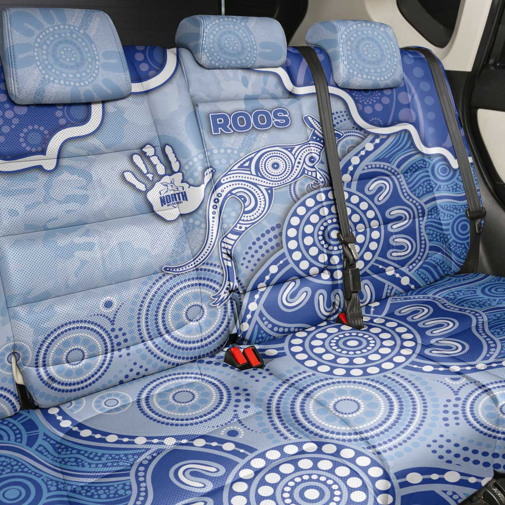 Roos Football Back Car Seat Cover Aboriginal Dot Art Pattern