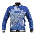 Custom Roos Football Baseball Jacket Aboriginal Dot Art Pattern