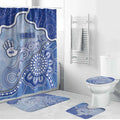 Roos Football Bathroom Set Aboriginal Dot Art Pattern