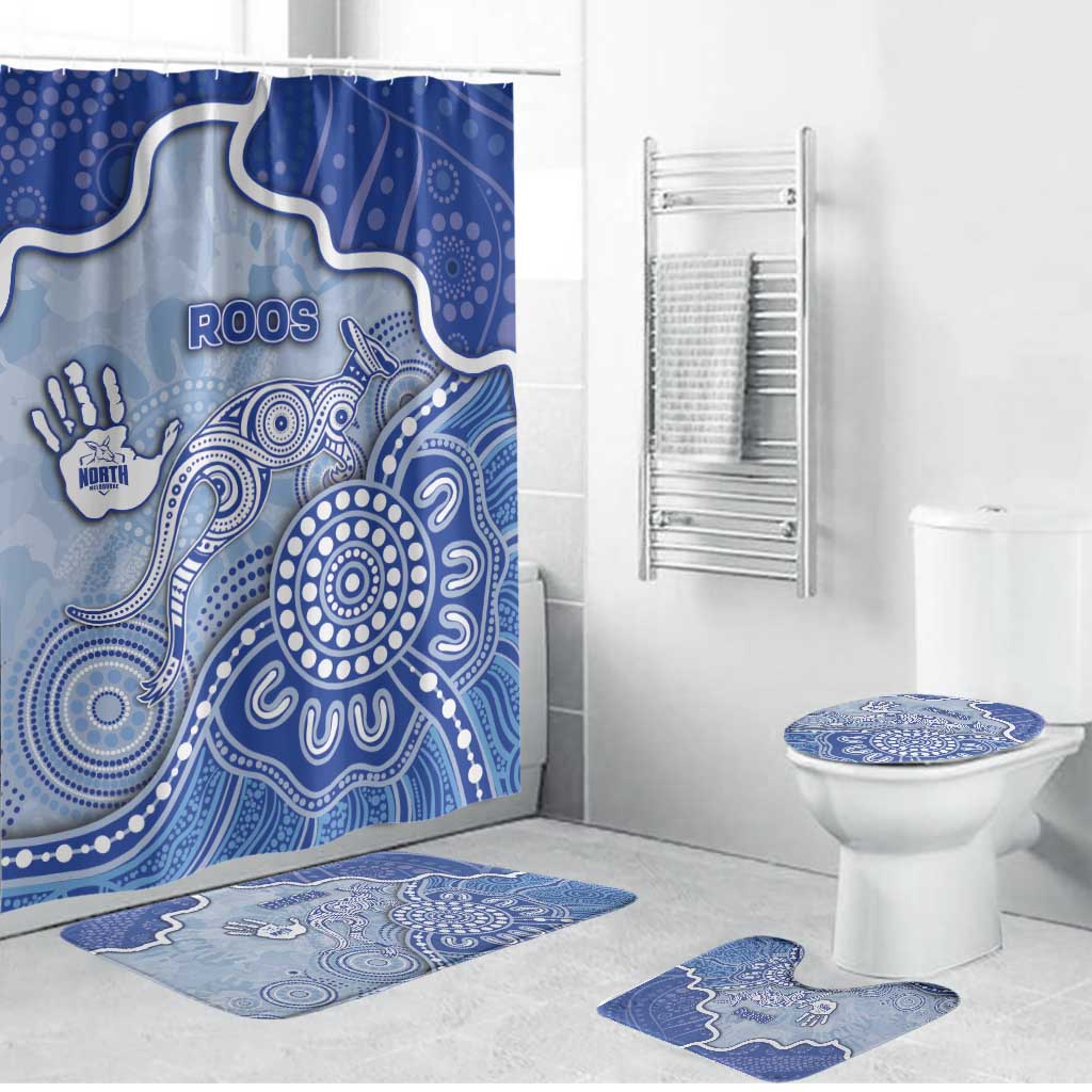 Roos Football Bathroom Set Aboriginal Dot Art Pattern