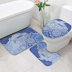 Roos Football Bathroom Set Aboriginal Dot Art Pattern