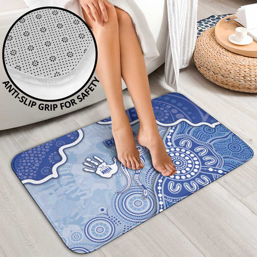 Roos Football Bathroom Set Aboriginal Dot Art Pattern