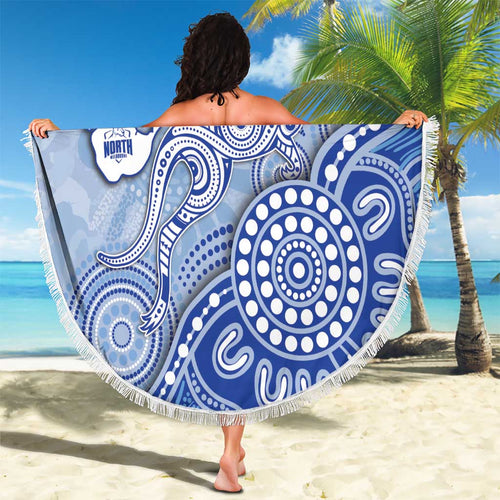 Roos Football Beach Blanket Aboriginal Dot Art Pattern