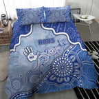 Roos Football Bedding Set Aboriginal Dot Art Pattern