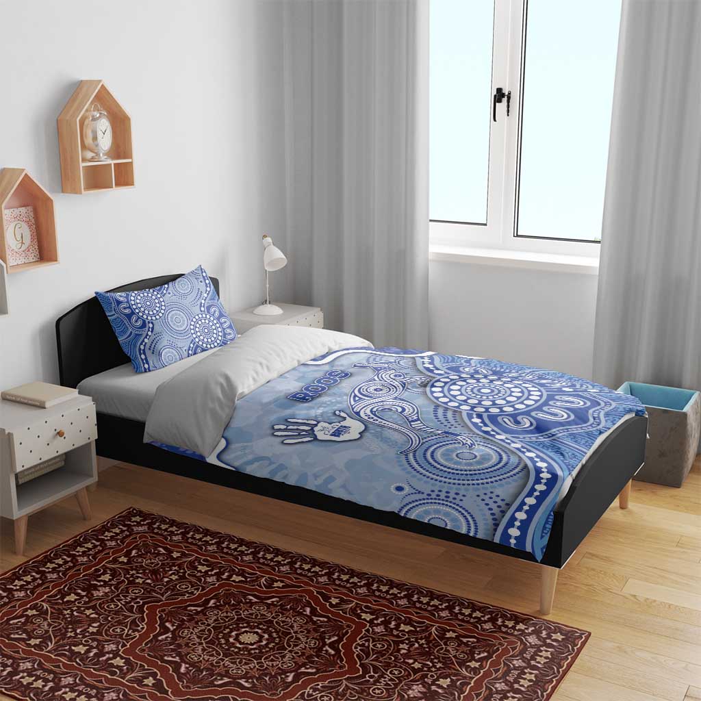 Roos Football Bedding Set Aboriginal Dot Art Pattern