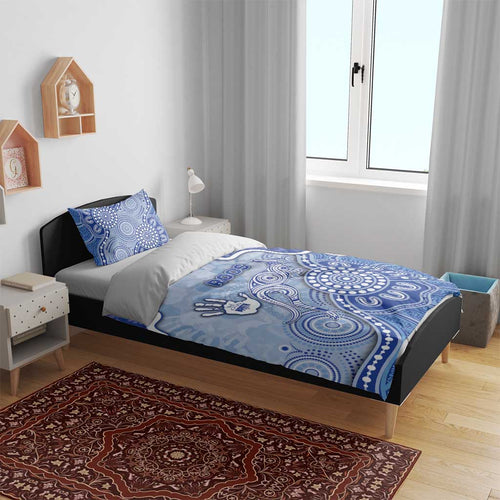 Roos Football Bedding Set Aboriginal Dot Art Pattern