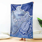 Roos Football Blanket Aboriginal Dot Art Pattern