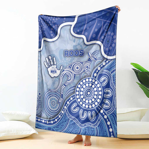 Roos Football Blanket Aboriginal Dot Art Pattern
