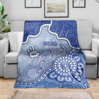 Roos Football Blanket Aboriginal Dot Art Pattern