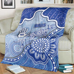 Roos Football Blanket Aboriginal Dot Art Pattern