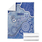 Roos Football Blanket Aboriginal Dot Art Pattern