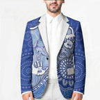 Custom Roos Football Blazer Aboriginal Dot Art Pattern