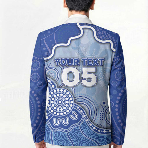 Custom Roos Football Blazer Aboriginal Dot Art Pattern