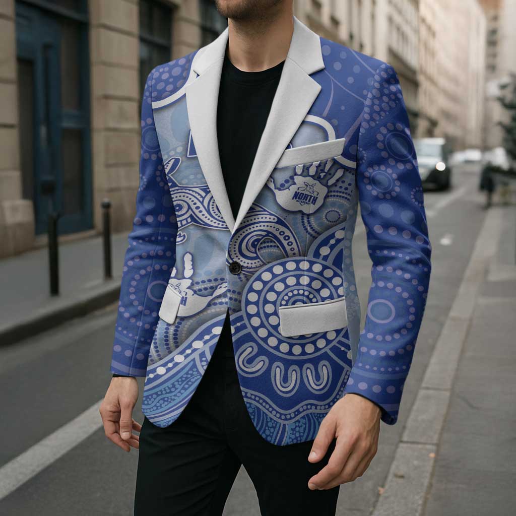 Custom Roos Football Blazer Aboriginal Dot Art Pattern
