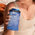Custom Roos Football 4 in 1 Can Cooler Tumbler Aboriginal Dot Art Pattern